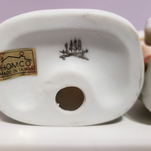 Homco Trio Children / w Pets Bisque Porcelain Figurines - Picture 9 of 10